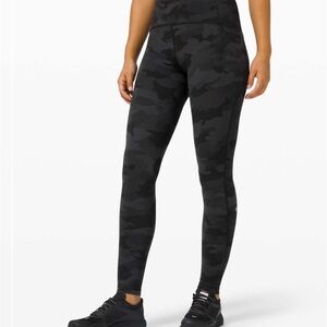 Lululemon Swift Speed high-rise 28” Camo Deep Coal size 6